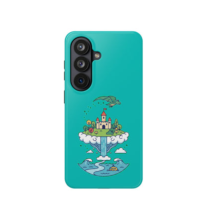 Floating Castle Dragon - Magical Fantasy Island - Magnetic Phone Case