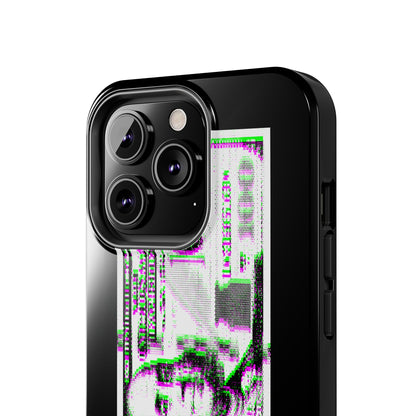 100 Dollars Bill - Green/Magenta Glitch - Phone Case