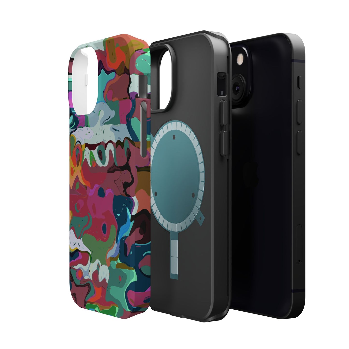 Colorful Abstract Marble - Magnetic Phone Case