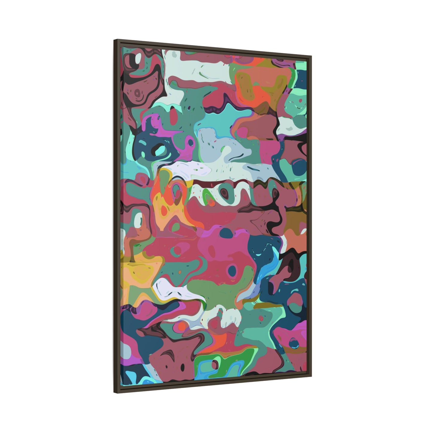 Colorful Abstract Marble - Framed Canvas