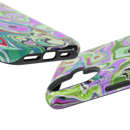 Vibrant Multi‑Color Swirl - Magnetic Phone Case