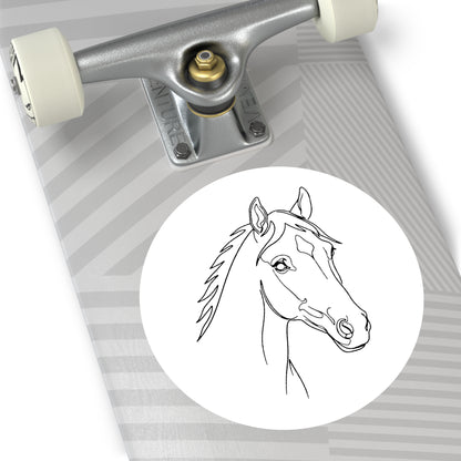 Horse Portrait Sketch - Sticker