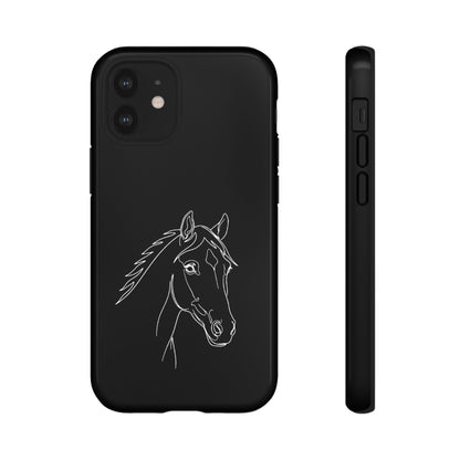 Horse Portrait Sketch - Tough Phone Case