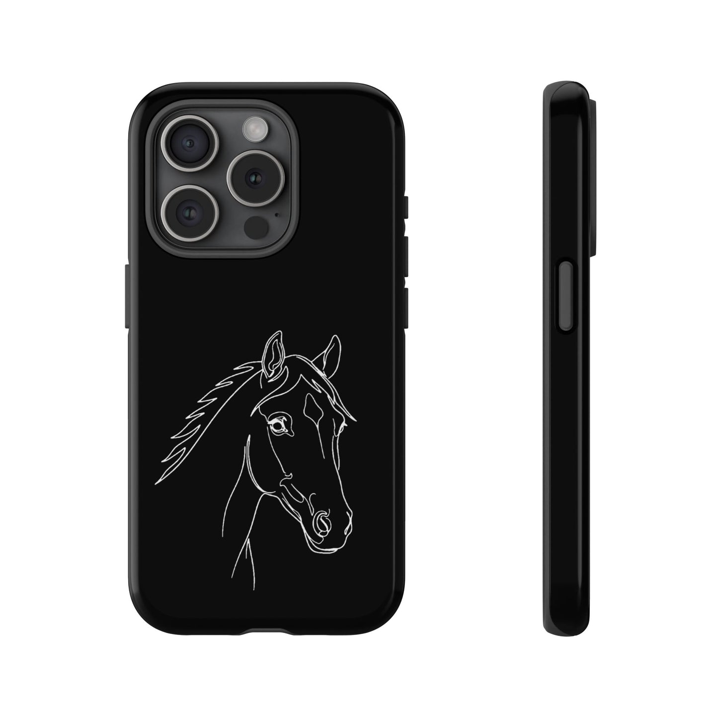 Horse Portrait Sketch - Tough Phone Case