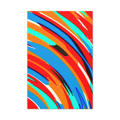 Abstract Rainbow Swirl Arc - Canvas