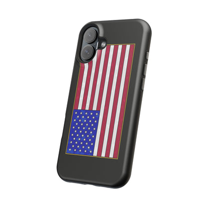 New Glory American Flag (Gold Edge Edition) - Magnetic Phone Case