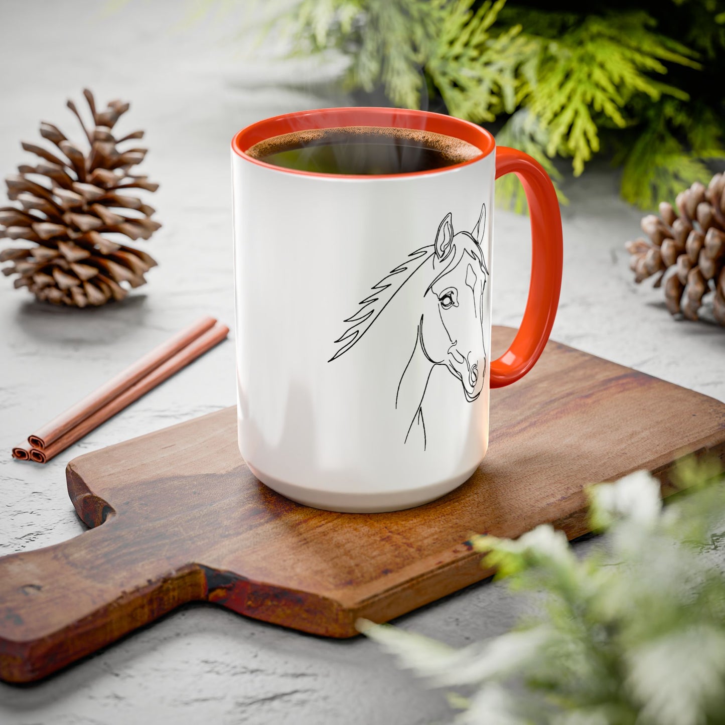 Horse Portrait Sketch - Colorful Mug
