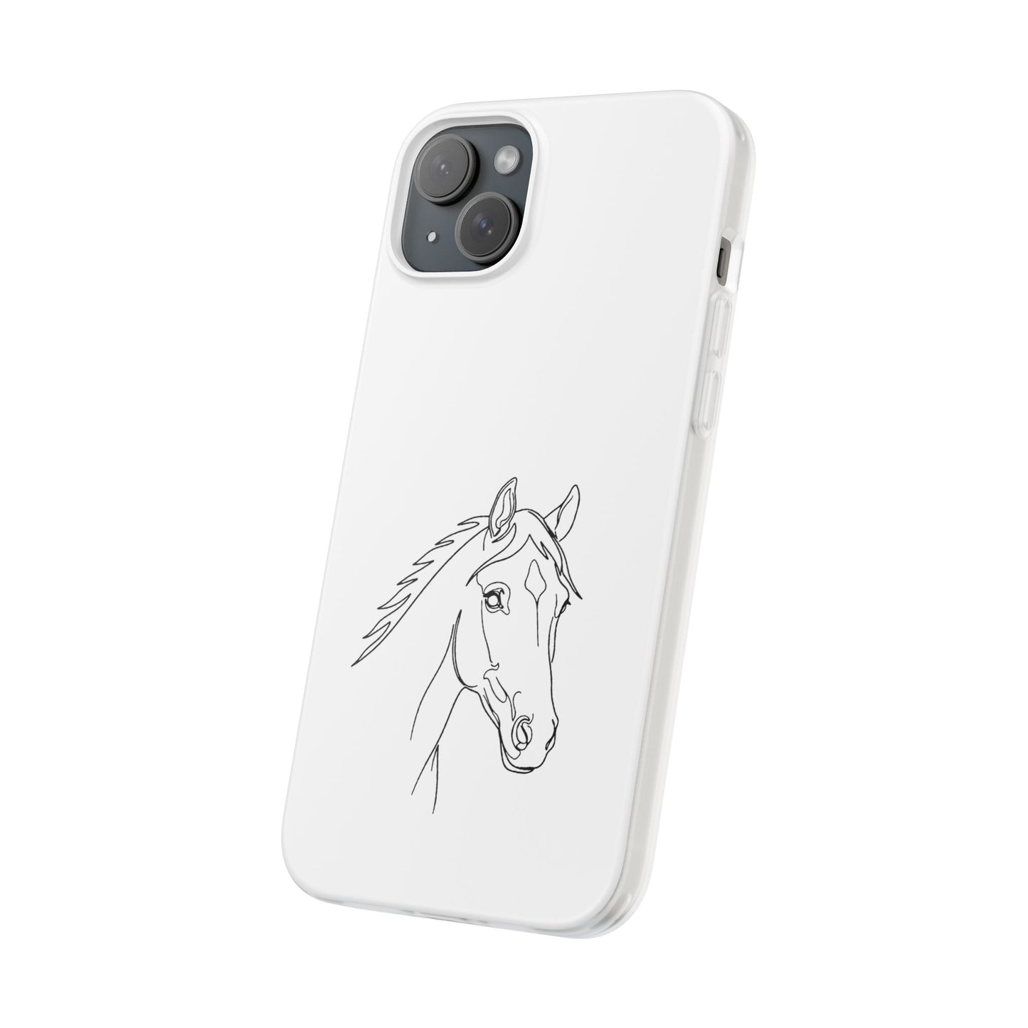 Horse Portrait Sketch - Flexi Phone Case