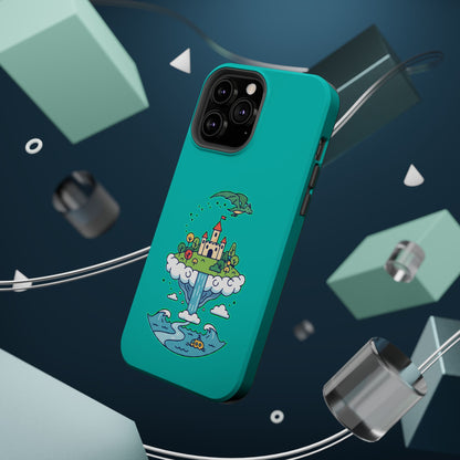 Floating Castle Dragon - Magical Fantasy Island - Magnetic Phone Case