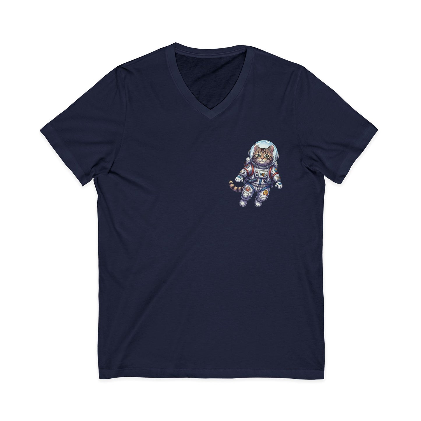 Astronaut Cat - V-Neck Tee