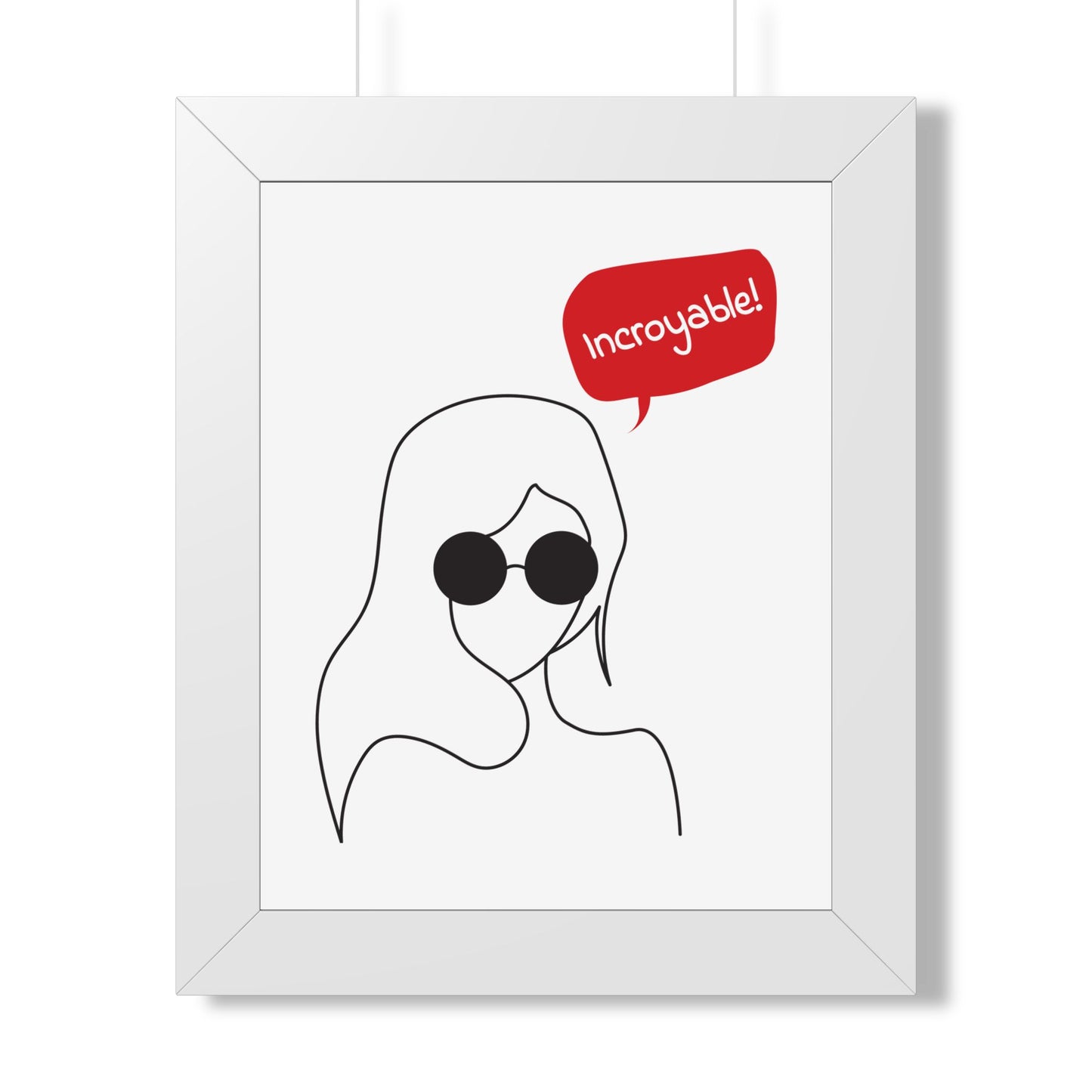 Incroyable Chic Girl - Framed Poster