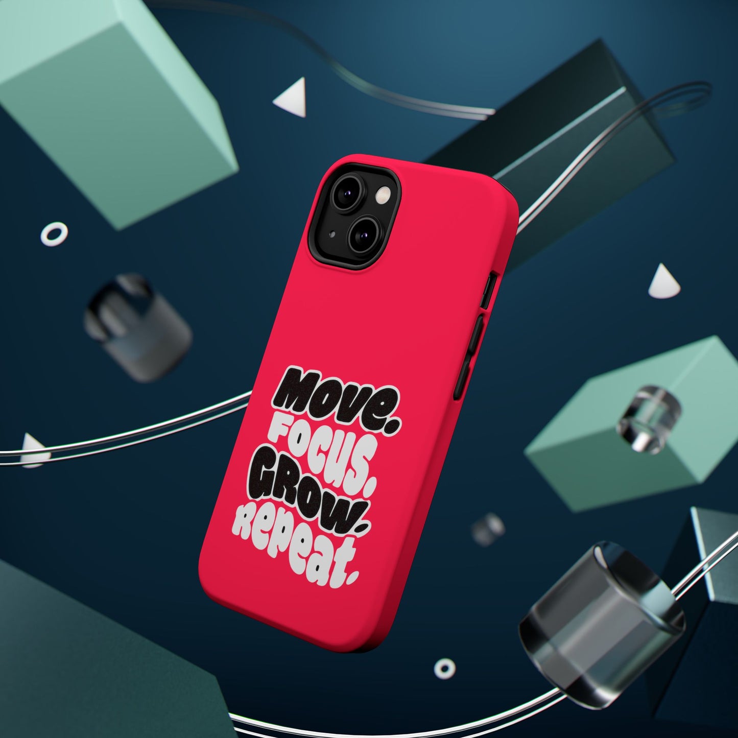 Move. Focus. Grow. Repeat. - Magnetic Phone Case