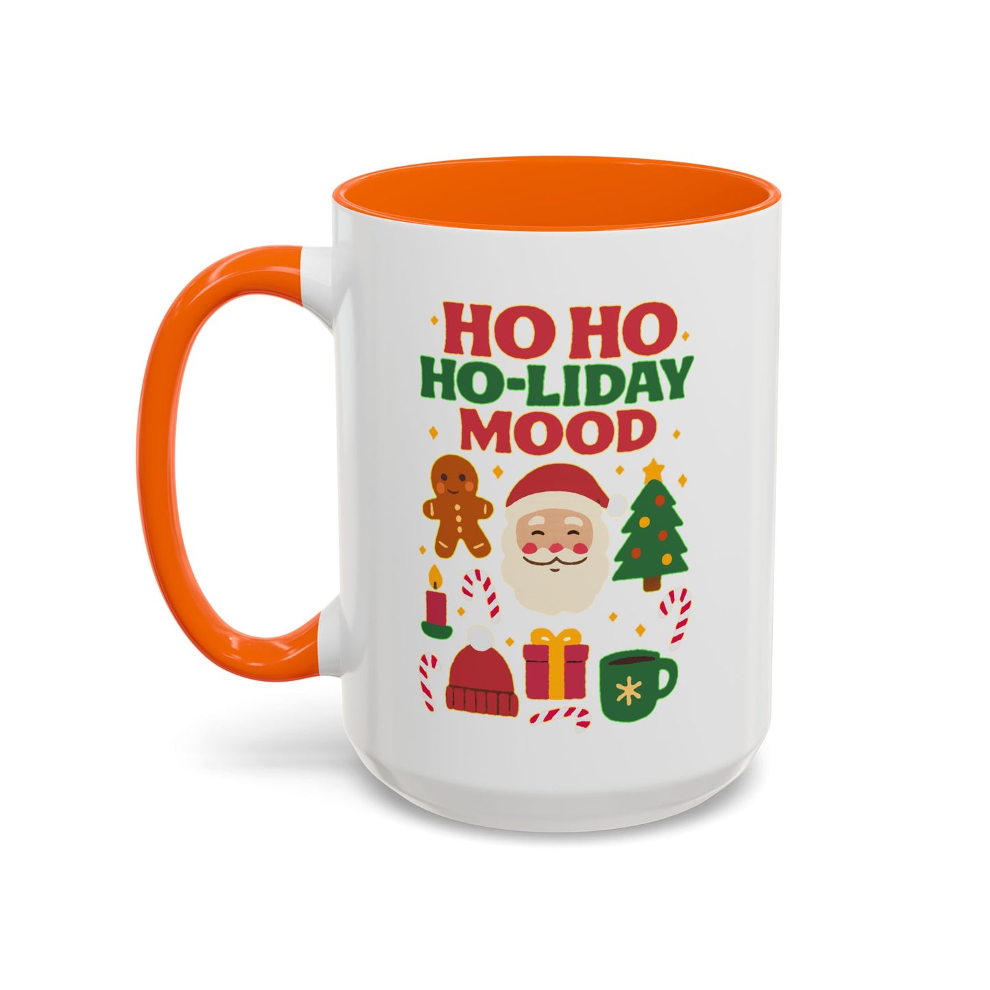 Ho Ho Ho-liday Mood - Color Accent Mug
