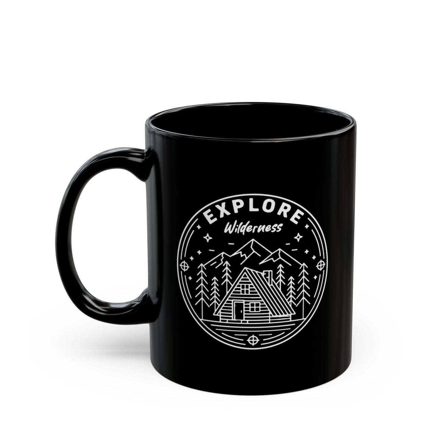 Explore Wilderness - Black Mug