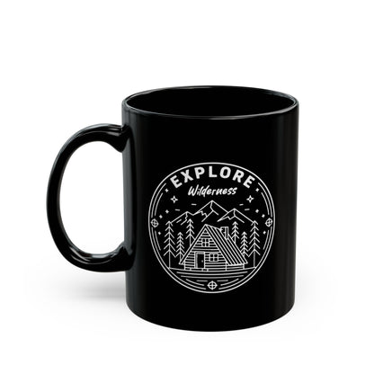 Explore Wilderness - Black Mug
