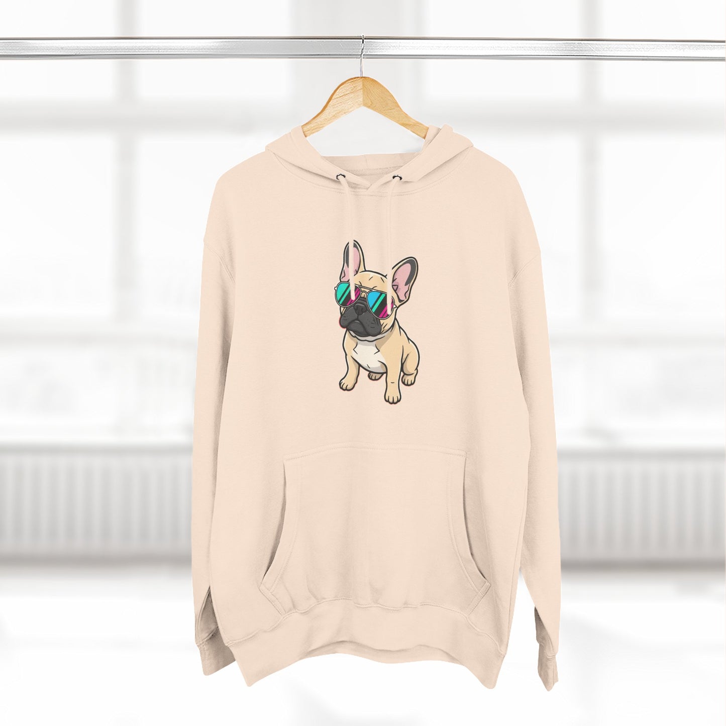 French Bulldog with Sunglasses - Hoodie