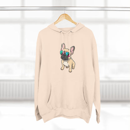 French Bulldog with Sunglasses - Hoodie