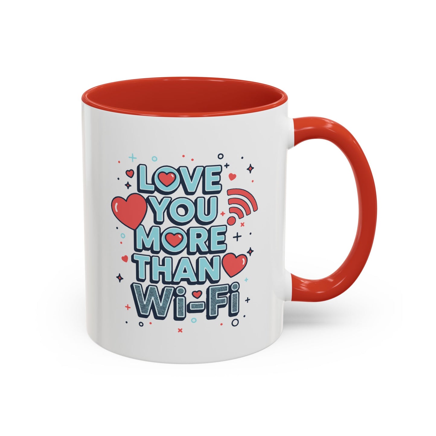 Love You More Than Wi‑Fi - Color Accent Mug