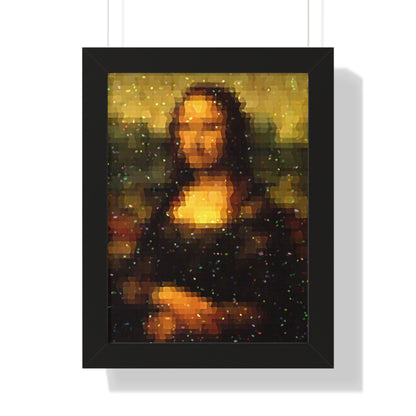 Pixel Muse — Silent Smile - Framed Poster