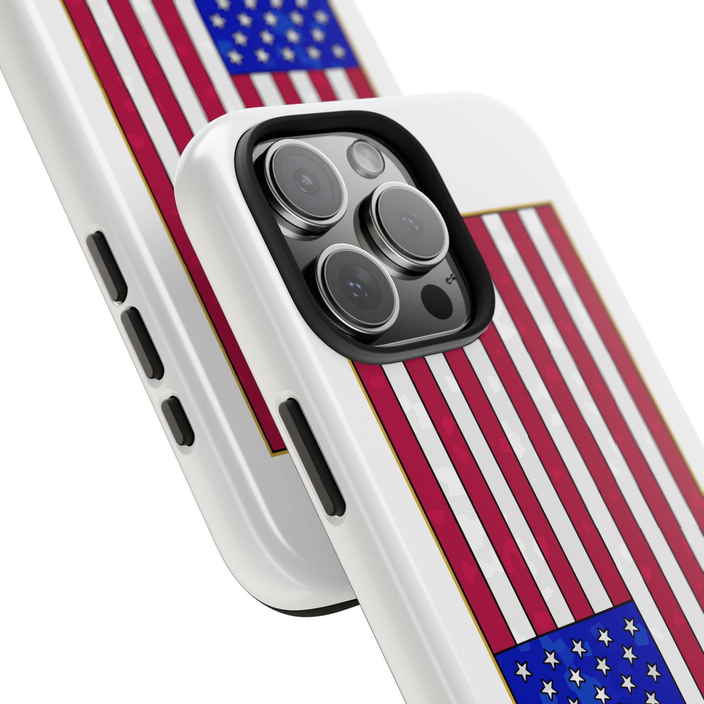 New Glory American Flag (Gold Edge Edition) - Phone Case