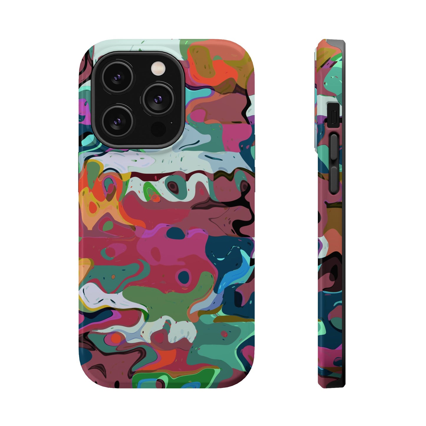 Colorful Abstract Marble - Magnetic Phone Case