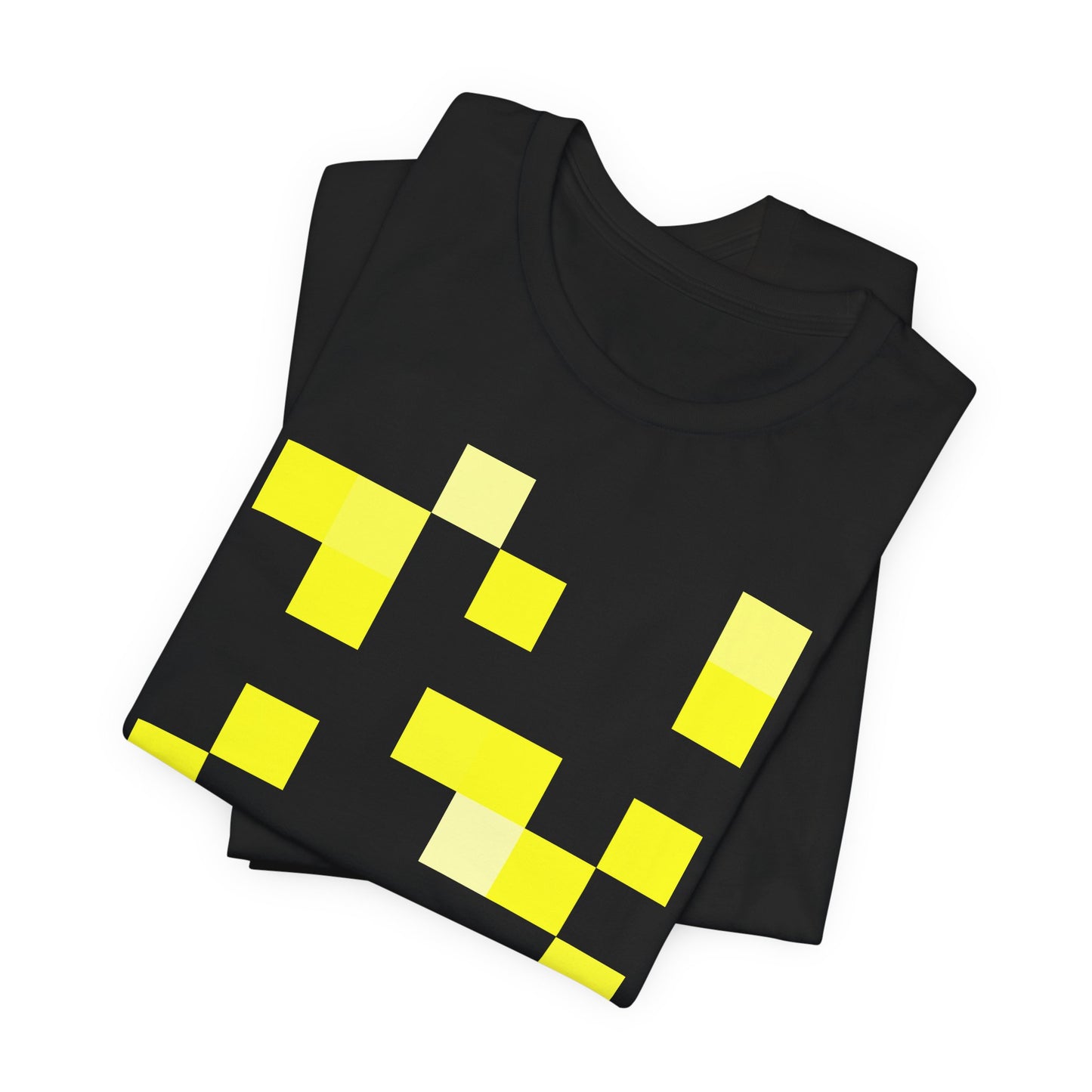 Yellow Pixel Grid - T‑Shirt