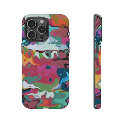 Colorful Abstract Marble - Phone Case