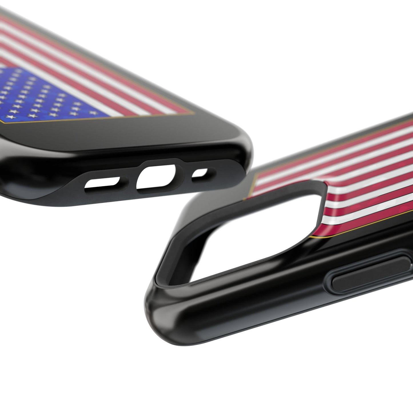 New Glory American Flag (Gold Edge Edition) - Magnetic Phone Case