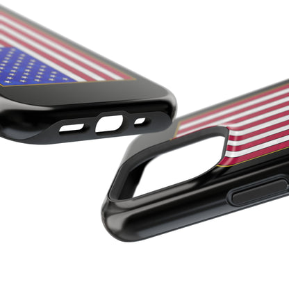 New Glory American Flag (Gold Edge Edition) - Magnetic Phone Case
