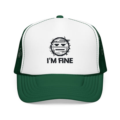 I’m Fine Glitched Smiley - Cap