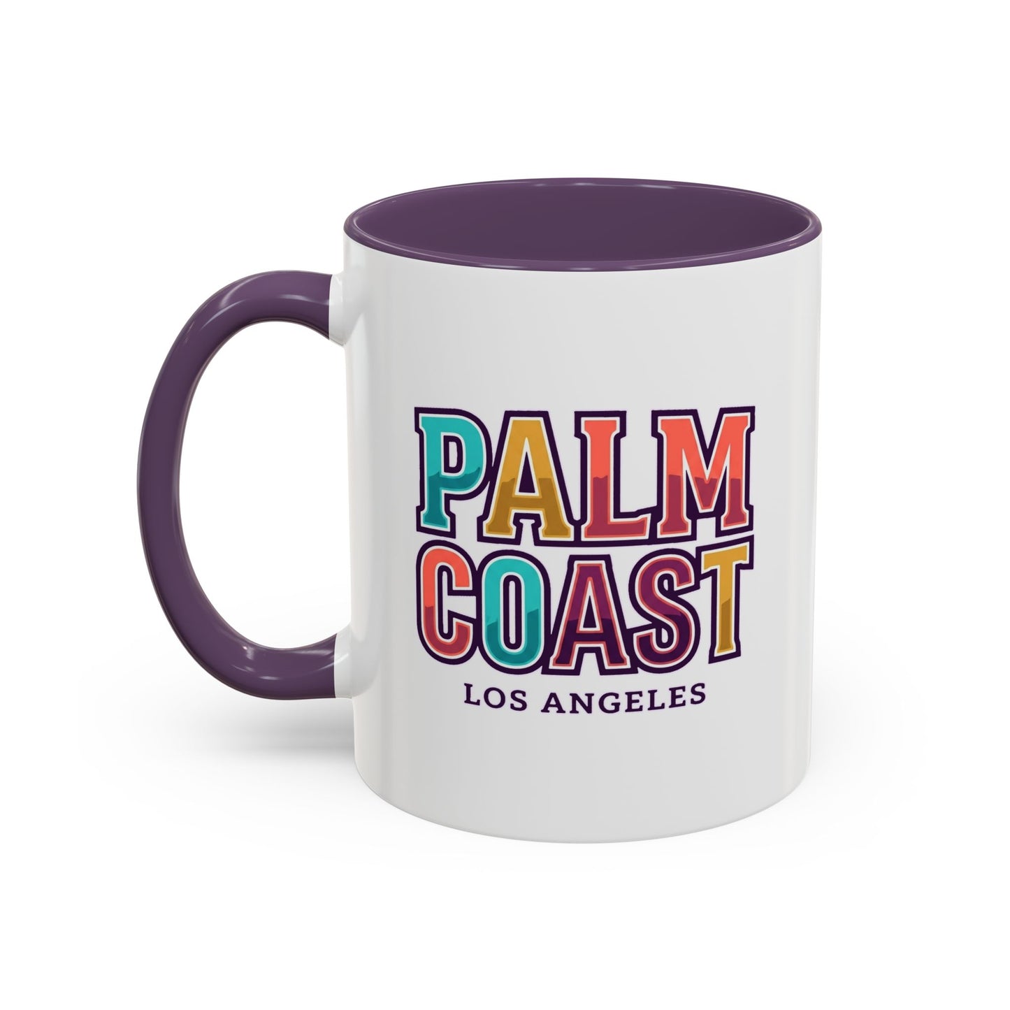 Palm Coast - Los Angeles - Color Accent Mug