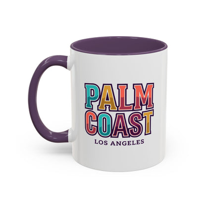 Palm Coast - Los Angeles - Color Accent Mug