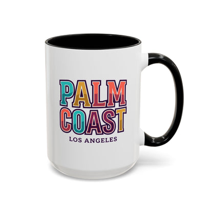 Palm Coast - Los Angeles - Color Accent Mug