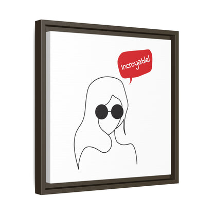 Incroyable Chic Girl - Framed Canvas
