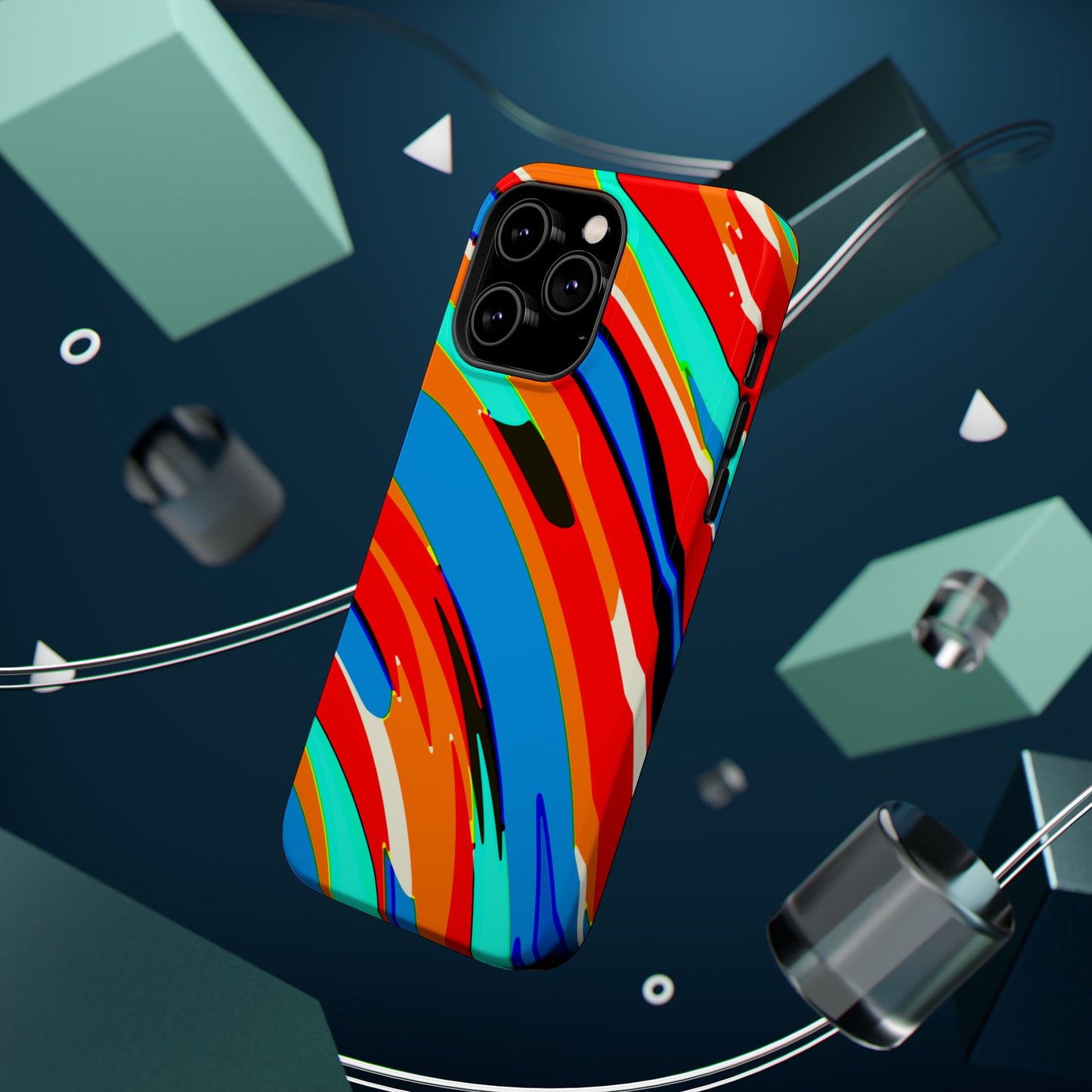 Abstract Rainbow Swirl Arc - Magnetic Phone Case