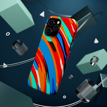 Abstract Rainbow Swirl Arc - Magnetic Phone Case