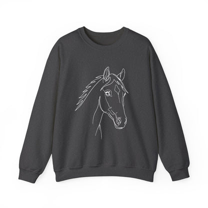 Horse Portrait Sketch - Sweatshirt