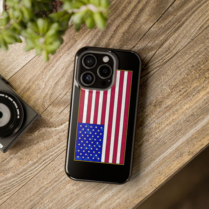 New Glory American Flag (Gold Edge Edition) - Magnetic Phone Case