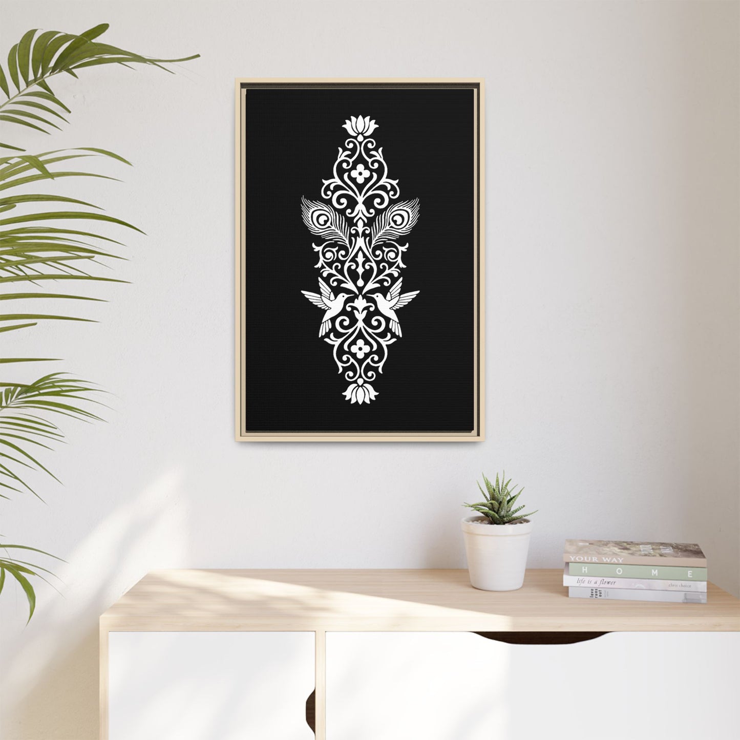 Hummingbird Soulmates - Framed Canvas
