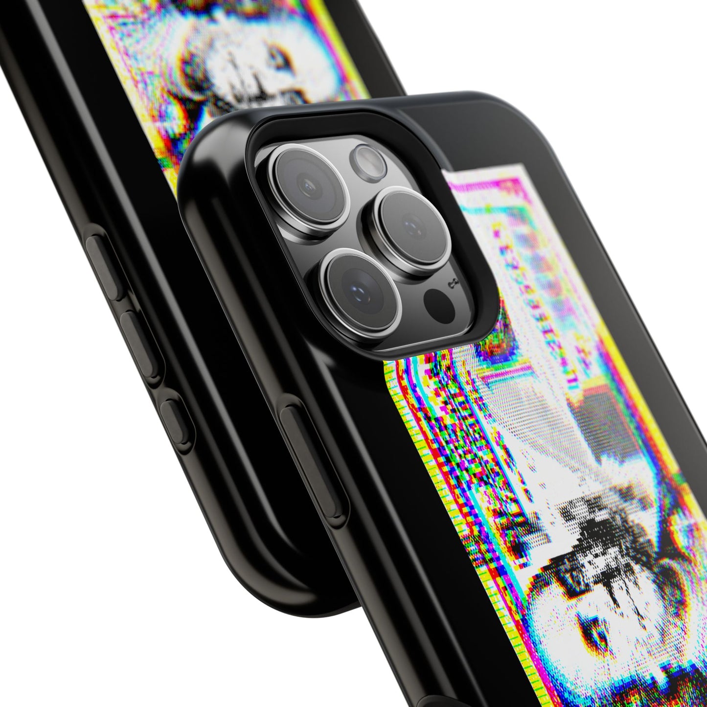 100 Dollars Bill - Neon Color Explosion - Magnetic Phone Case
