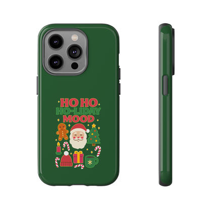 Christmas Phone Case, Ho Ho Ho-liday Mood, Festive Phone Cover, Santa Christmas Accessory, Holiday Gift, Winter Vibes