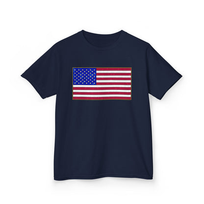 New Glory American Flag (Gold Edge Edition) - Kids Tee