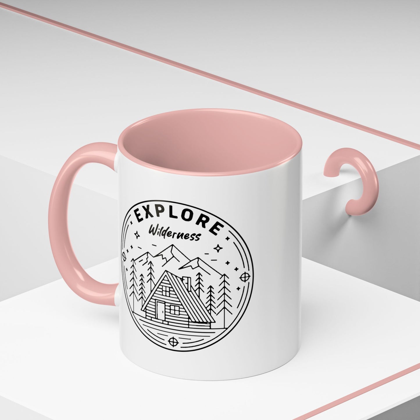 Explore Wilderness - Color Accent Mug