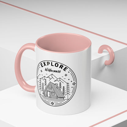 Explore Wilderness - Color Accent Mug