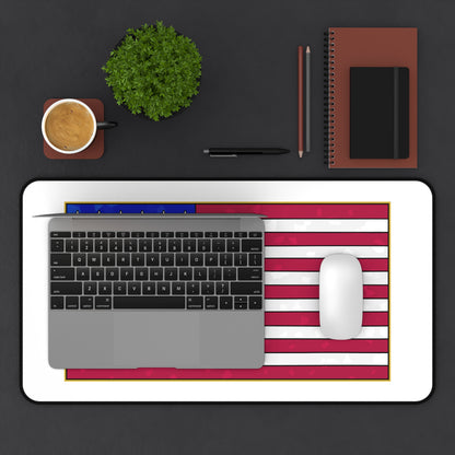 New Glory American Flag (Gold Edge Edition) - Desk Mat