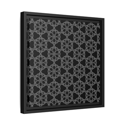 Geometric Sacred Flower - Framed Canvas