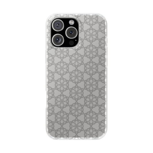 Elegant Geometric Phone Case, Stylish Flexi Case for Everyday Use, Slim Fit, Gift Idea, Trendy Accessory, Minimalist Design
