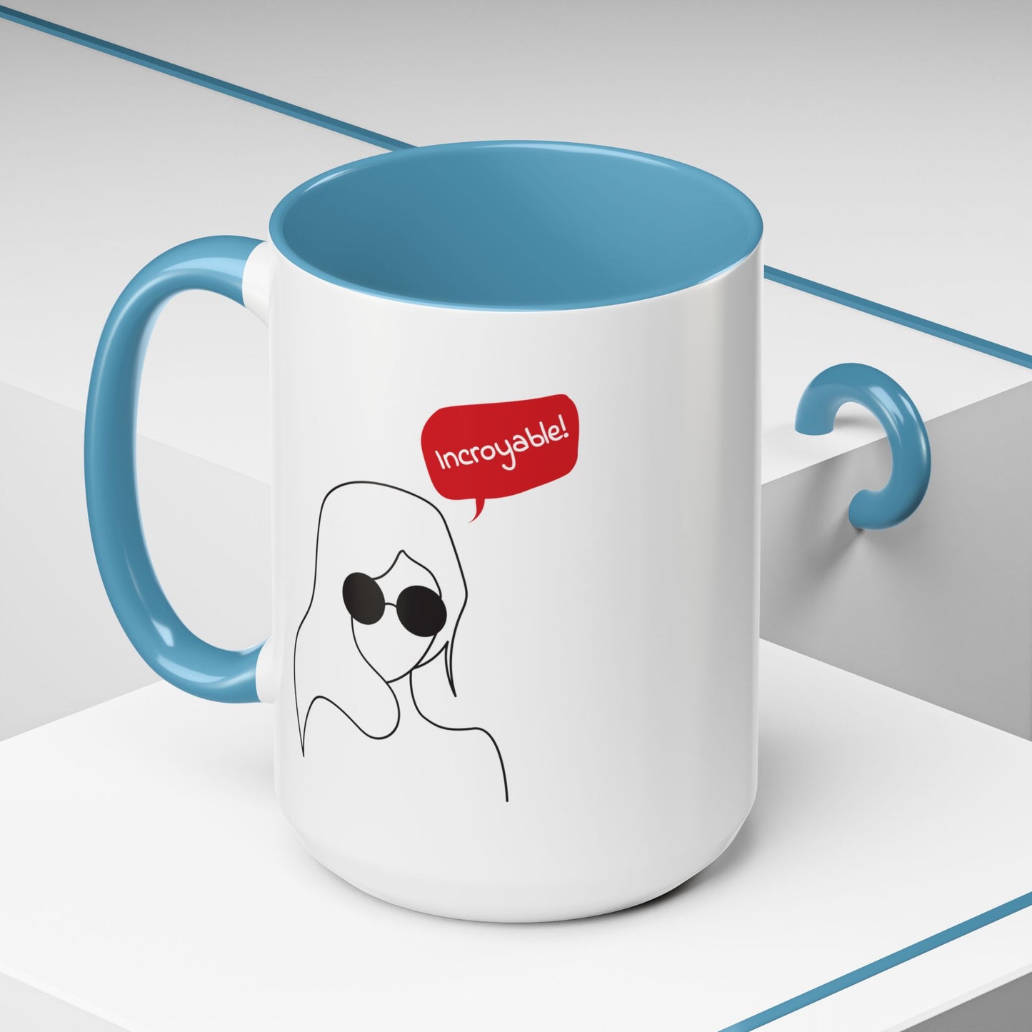 Incroyable Chic Girl - Color Accent Mug