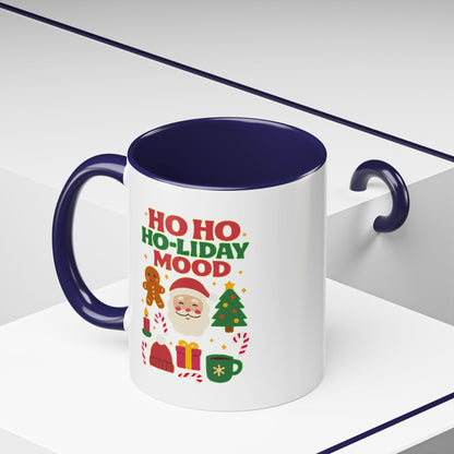 Ho Ho Ho-liday Mood - Color Accent Mug