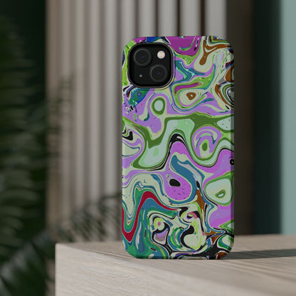 Vibrant Multi‑Color Swirl - Magnetic Phone Case